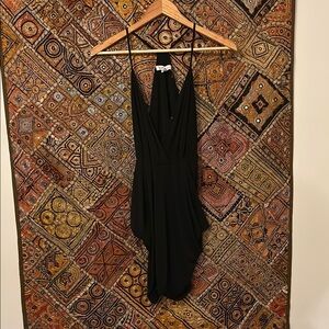 Elegant Black Halter Dress